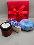 A Piece of Cake Soap, Donut Bathbomb and Walk It Off Cayenne Pain Salve