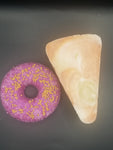 The Treat (Donut Bathbomb and a Piece of Cake Soap)